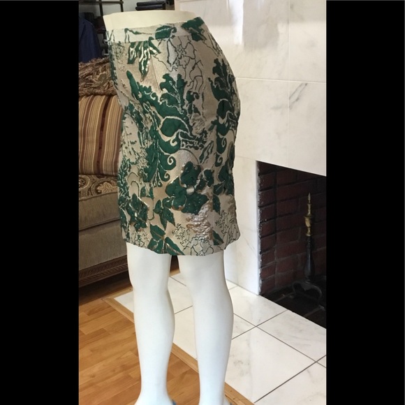 Floral Jacquard Pencil Skirt - Picture 4 of 10